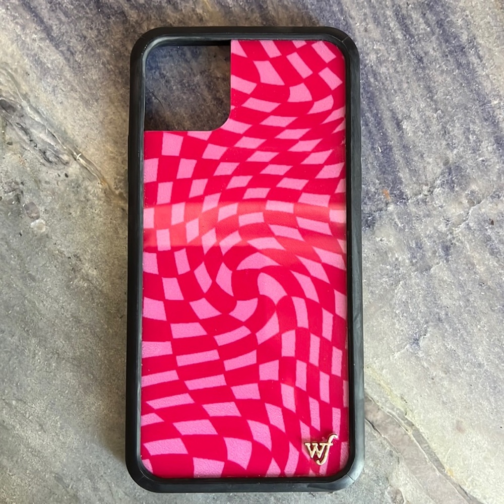 iPhone 11 Pro Max Wild flower case in “crazy checkers”